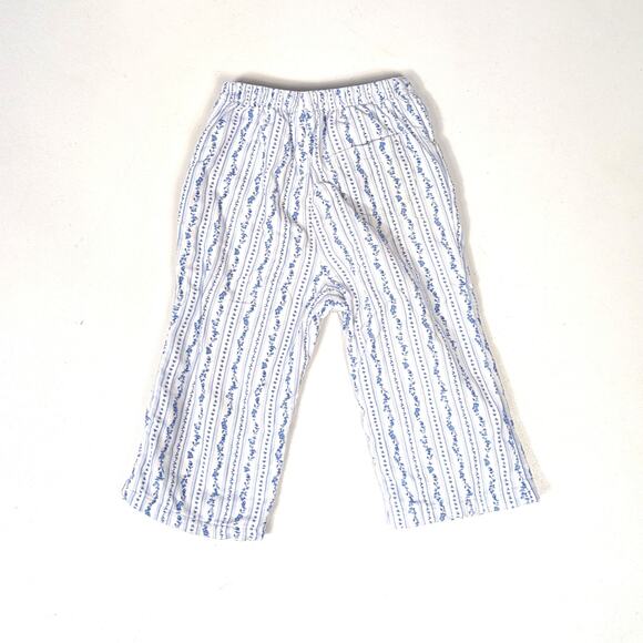 Vtg Janie and Jack Pants Girls Sz 12-18m Blue Antique Skates 2003 Corduroy Toile - Picture 4 of 8